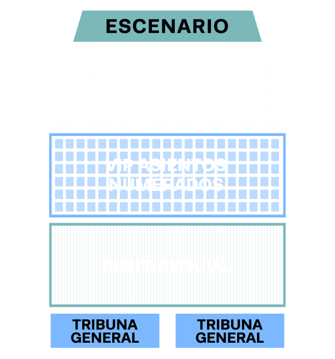 Plano de zonas del recinto (referencial)