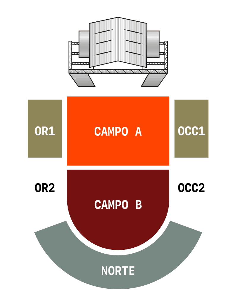Plano de zonas del recinto (referencial)